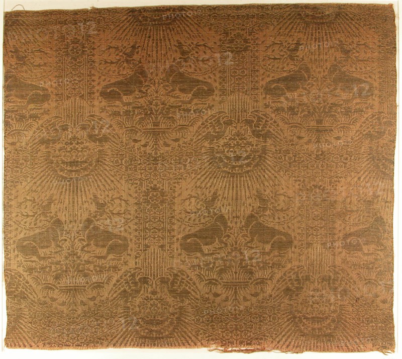 Textile Fragment with Recumbent Harts