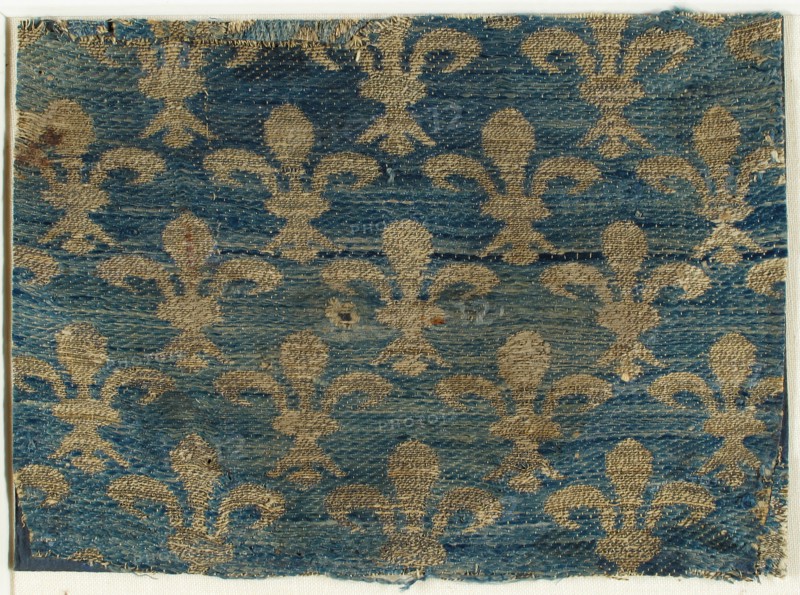Textile with Fleur-De-Lis Motif