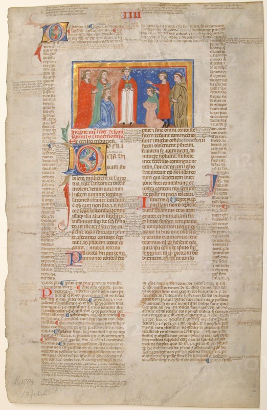 Manuscript Leaf with Marriage Scene
