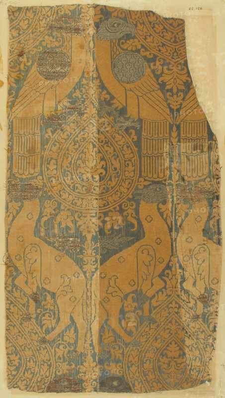 Textile with Animals and Birds