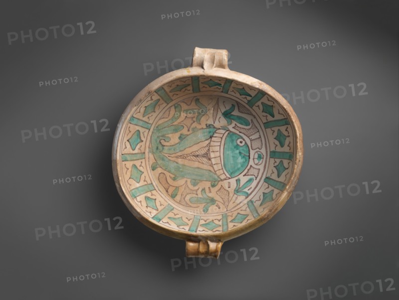 Two-Handled Bowl with Fish