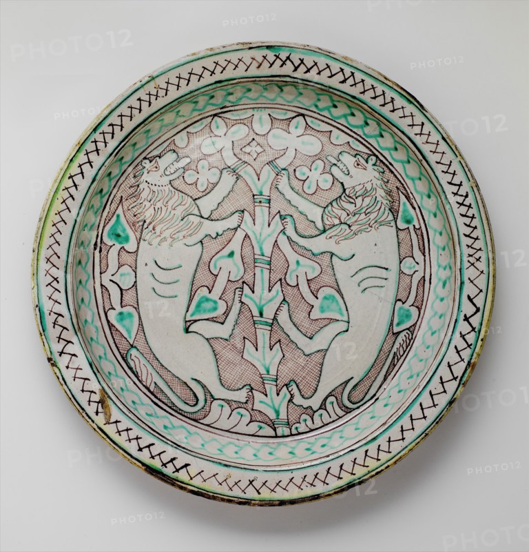Dish with Rampant Lions