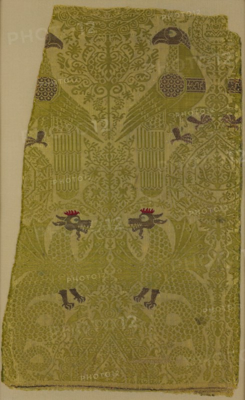 Textile Fragment with brocade with Bird