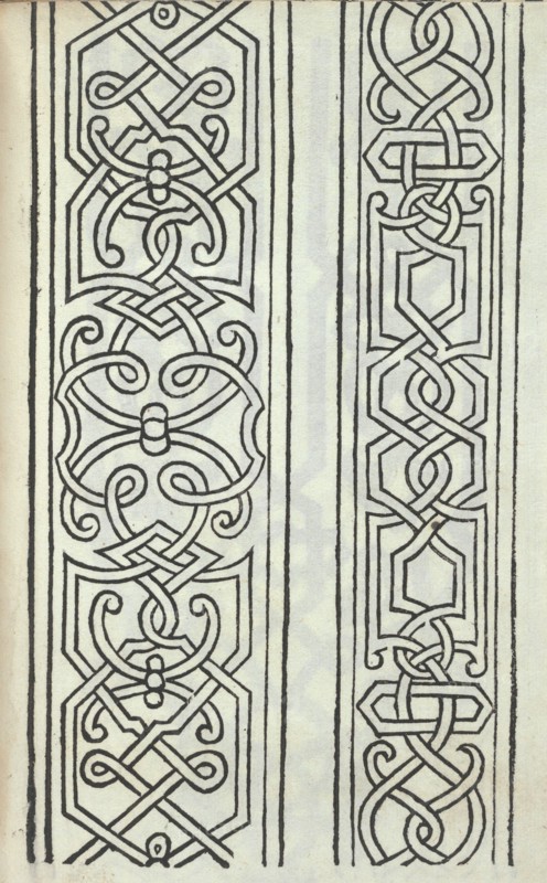 Libro quarto. De rechami per elquale se impara in diuersi modi lordine e il modo de recamare...Opera noua, page 11 (recto), ca. 1532.