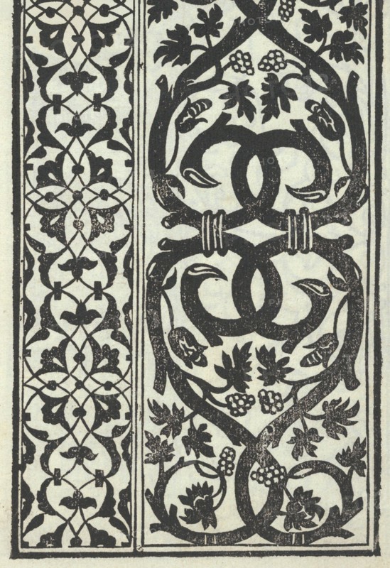 Libro quarto. De rechami per elquale se impara in diuersi modi lordine e il modo de recamare...Opera noua, page 15 (recto), ca. 1532.
