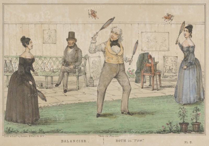 Vive la France, Balancier, Both in "Tow", ca. 1840.