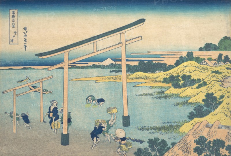 Noboto Bay (Noboto no ura), from the series Thirty-six Views of Mount Fuji (Fugaku sanjurokkei), ca. 1830-32.