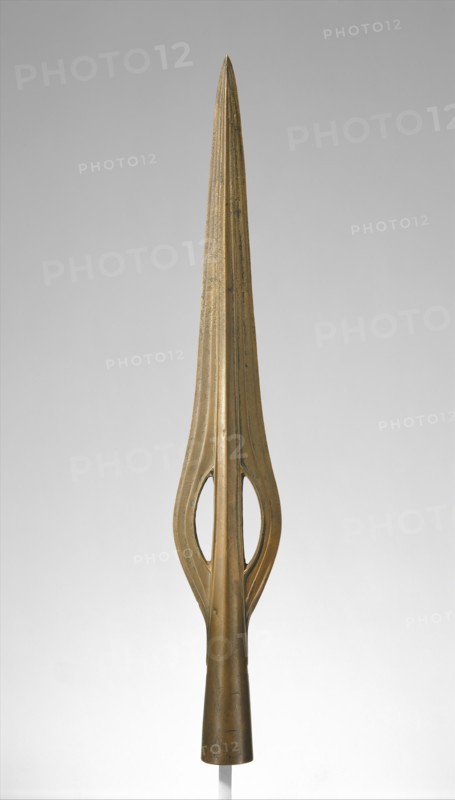 Spearhead, Bronze Age, 1200-800 B.C. Almost certainly from the Selbourne / Blackmoor hoard of Bronze Age objects, found in Hampshire.