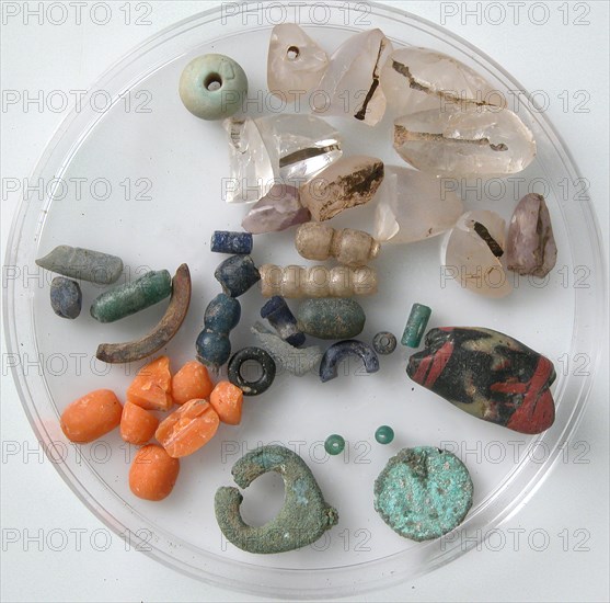 Beads, Coptic, 4th-7th century.