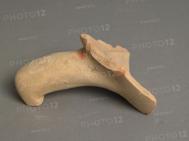 Fragment of a Pot Handle, Coptic, 4th-7th century.