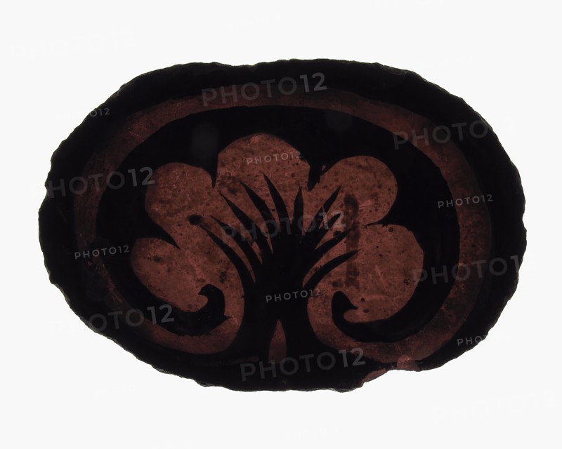 Glass Fragment, European, 13th-14th century.