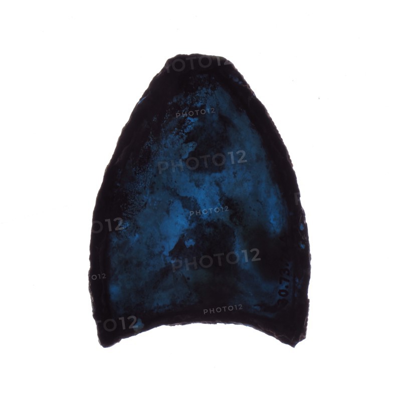 Glass Fragment, European, 13th-14th century.