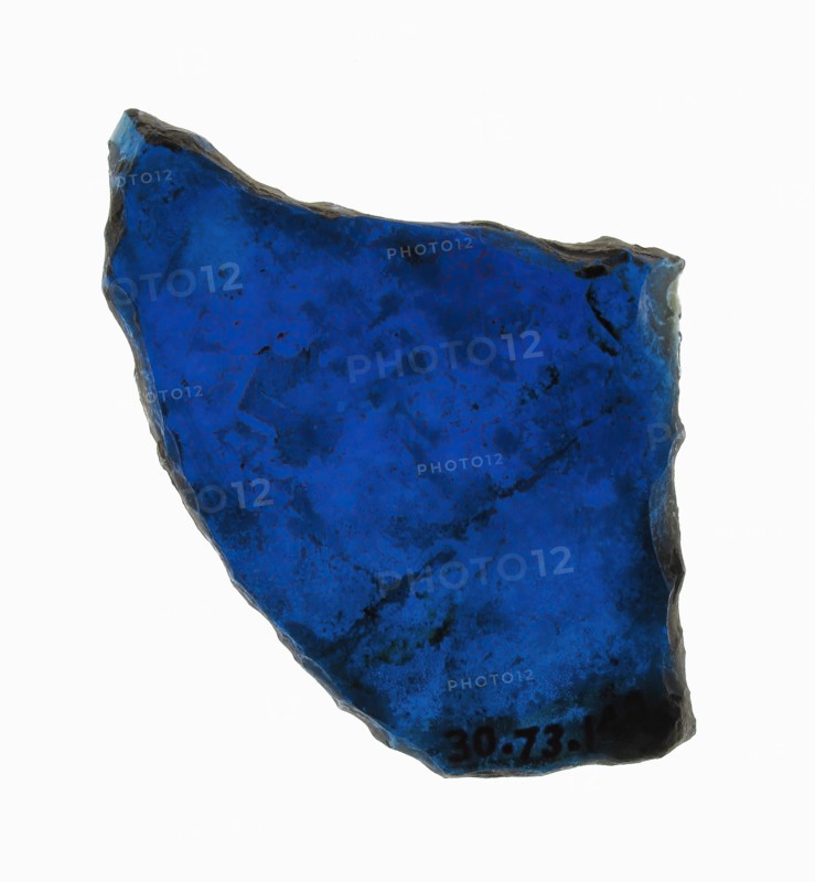 Glass Fragment, European, 13th-14th century.