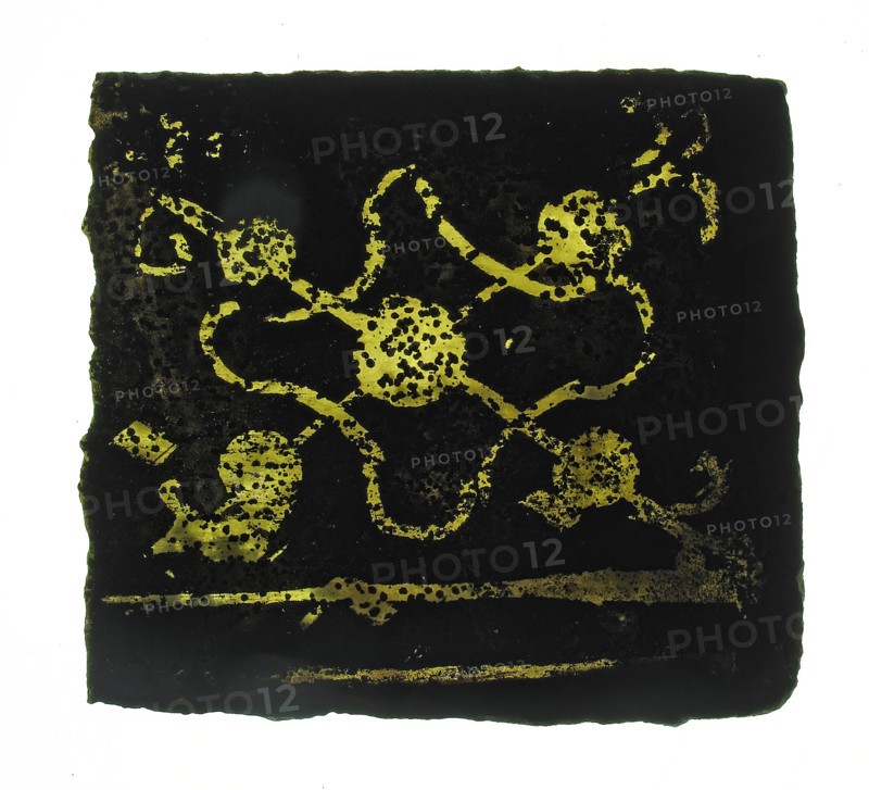 Glass Fragment, European, 14th-15th century.