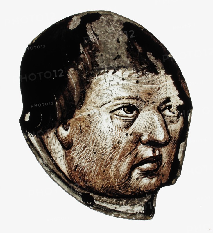 Glass Fragment, European, 15th-16th century.