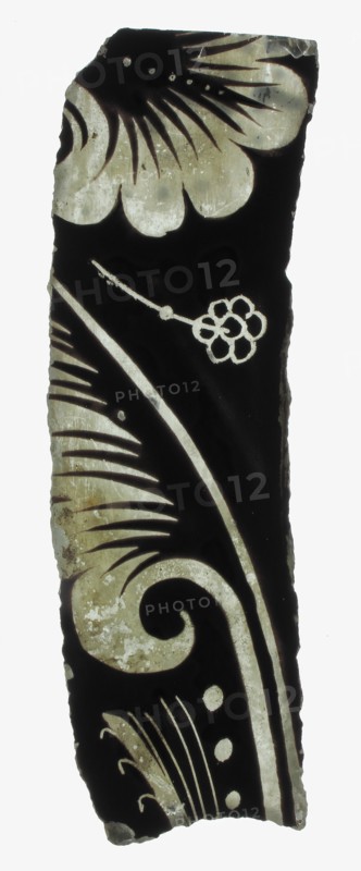 Glass Fragment, European, 12th century.