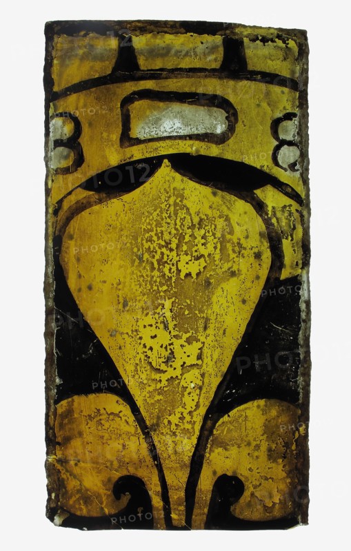 Glass Fragment, European, 14th century.