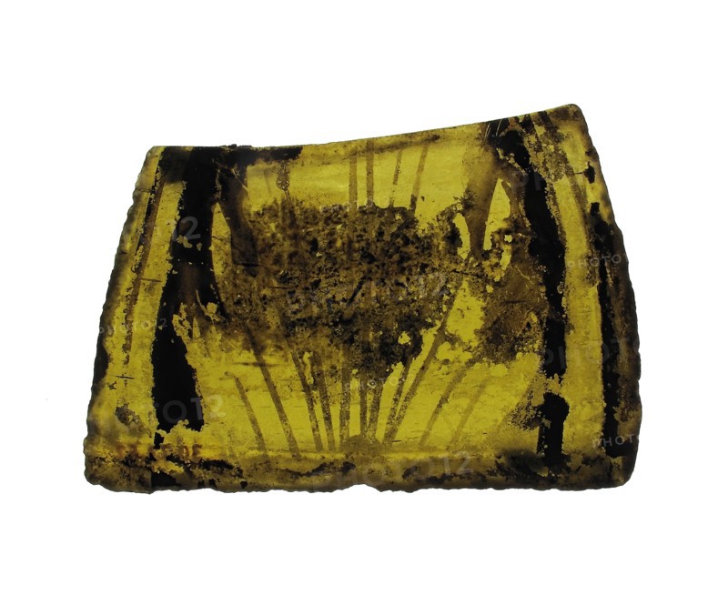 Glass Fragment, European, 15th century (?).