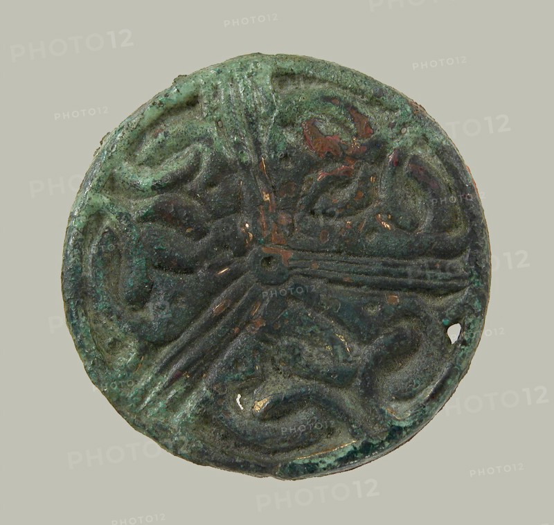 Disk Brooch, Frankish, 6th century.