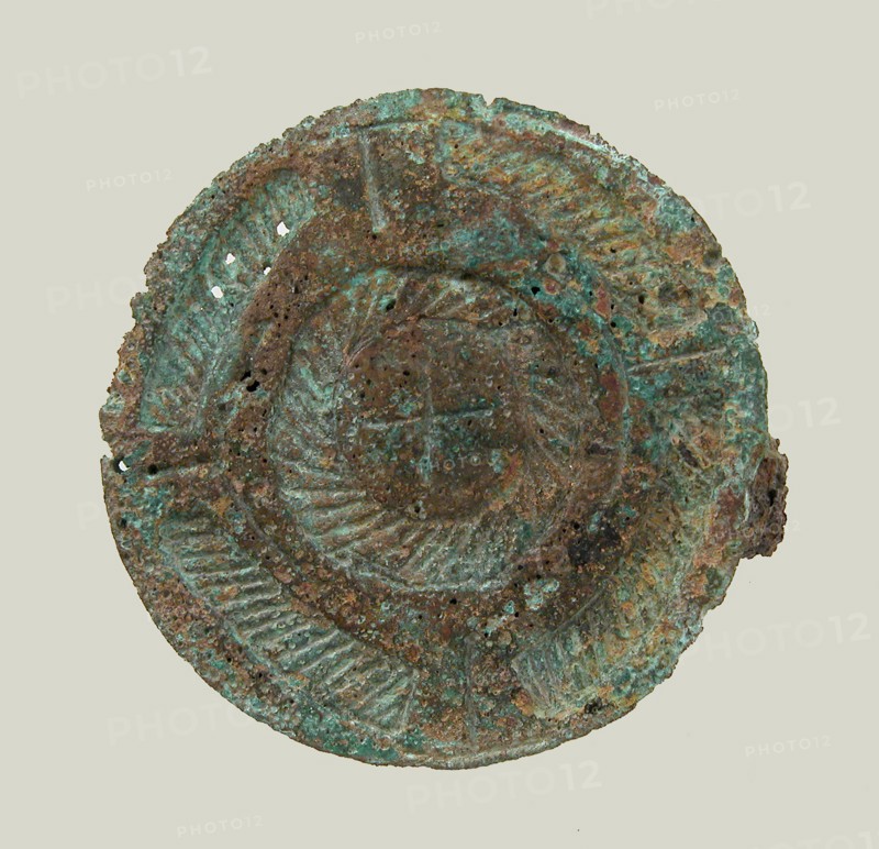 Disk Brooch, Frankish, 7th century.