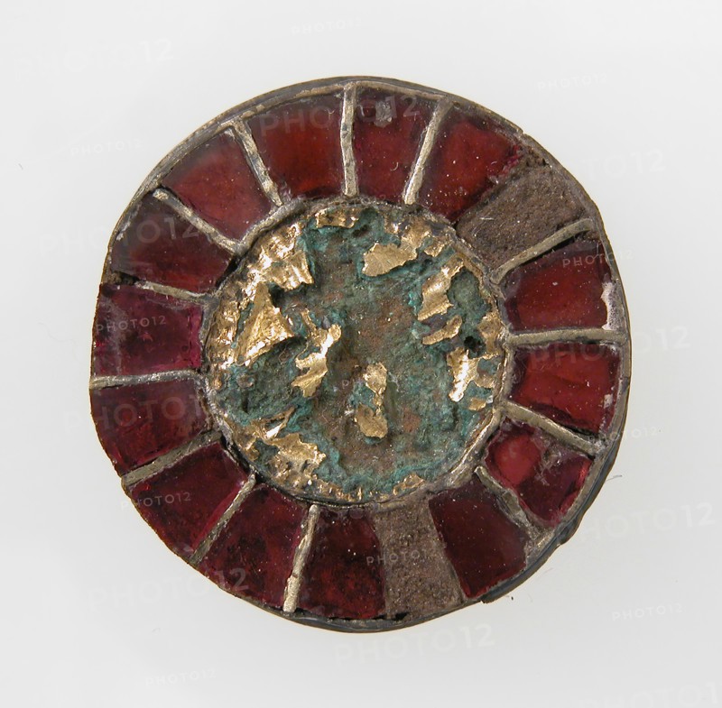 Disk Brooch, Frankish, 6th century.