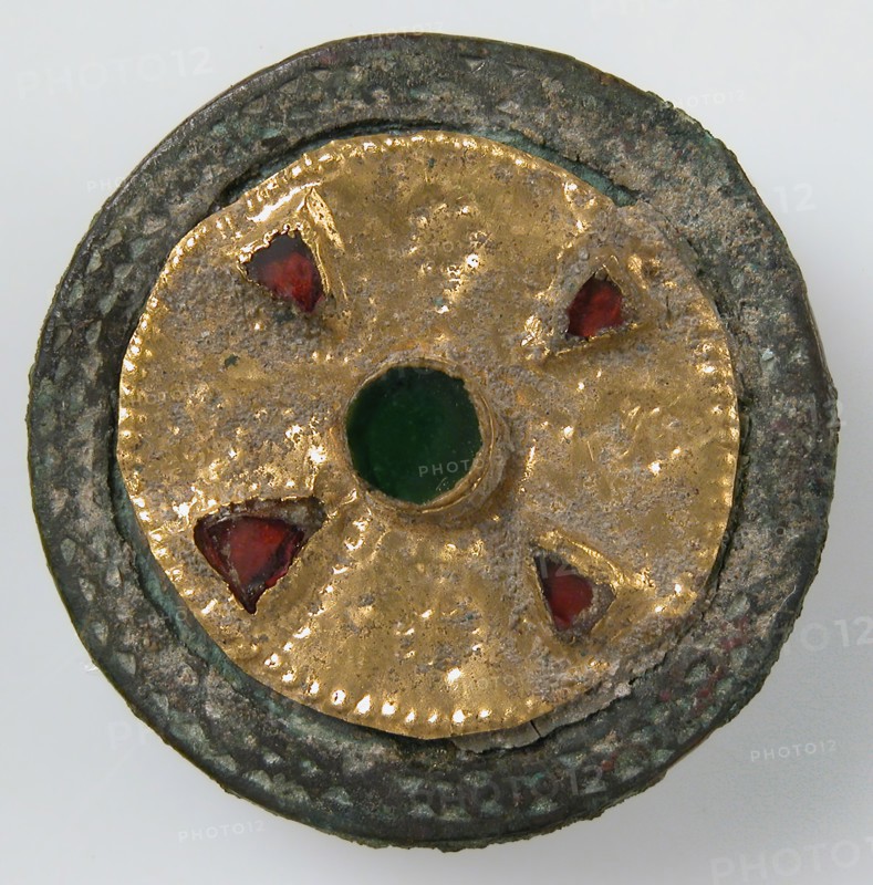 Disk Brooch, Frankish, late 6th-early 7th century.
