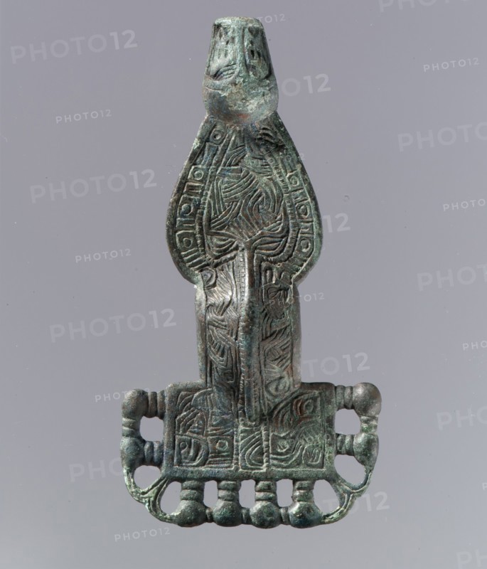 Square-Headed Bow Brooch, Frankish, 6th century.