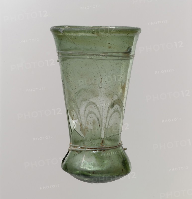 Glass Beaker, Frankish, late 6th-early 7th century.