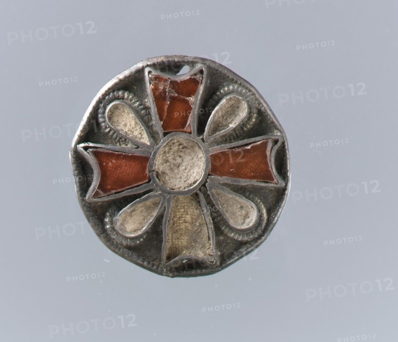 Disk Brooch, Frankish, 6th century.