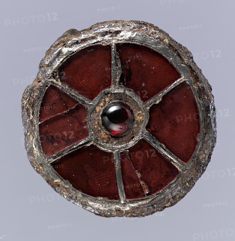 Disk Brooch, Frankish, 6th century.