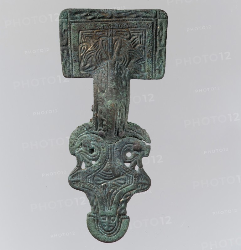 Square-Headed Bow Brooch, Frankish, 530-560.