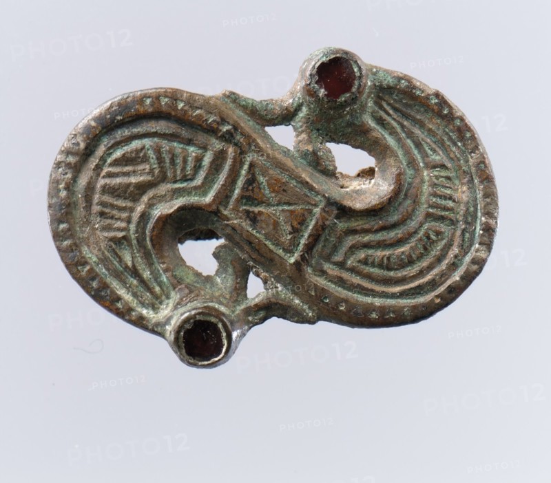 S-Shaped Brooch, Frankish, 7th century.
