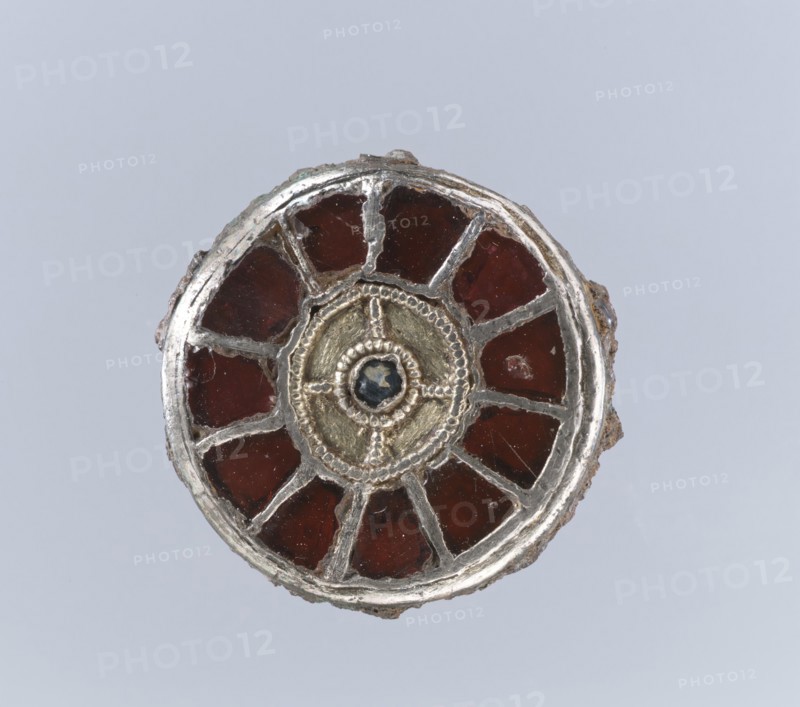 Disk Brooch, Frankish, 6th century.