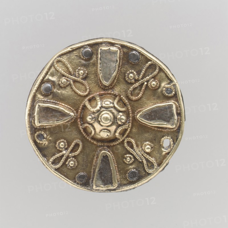 Disk Brooch, Frankish, first half of the 7th century.