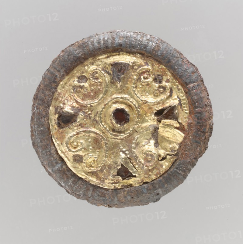 Disk Brooch, Frankish, late 6th-early 7th century.