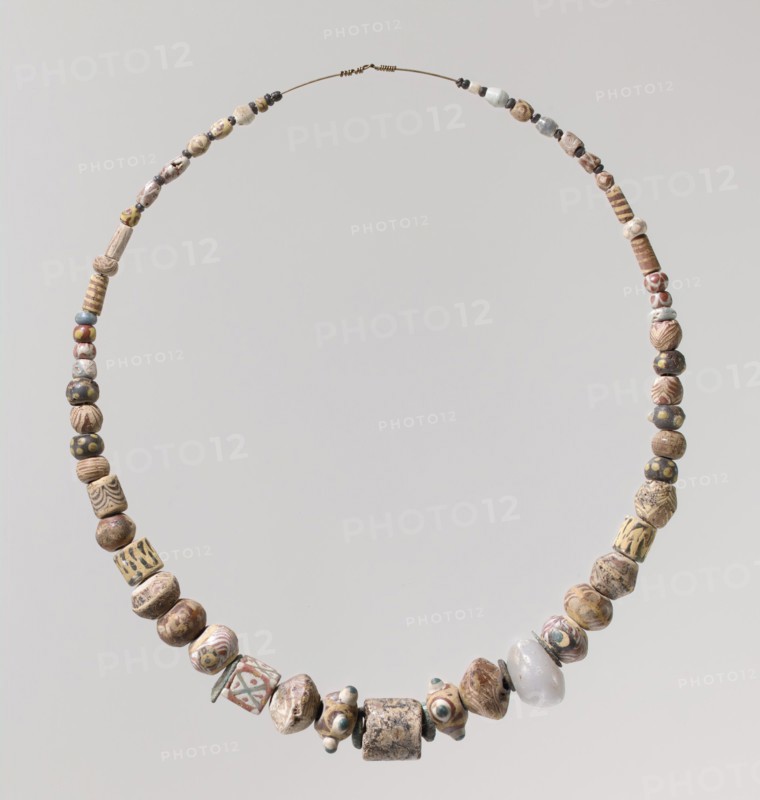 Beads from a Necklace, Frankish, 6th century.