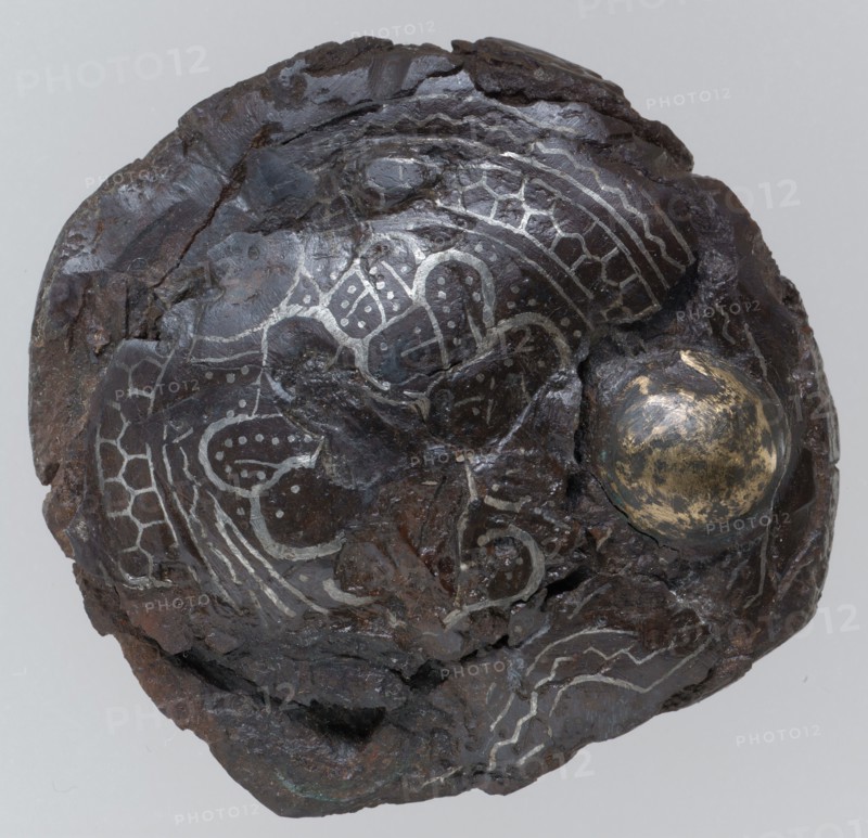 Counter plate of a Belt Buckle, Frankish, late 6th-7th century.