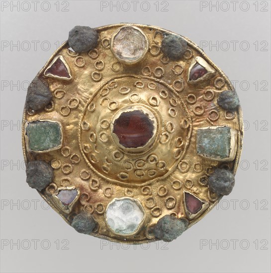 Disk Brooch, Frankish, 7th century.