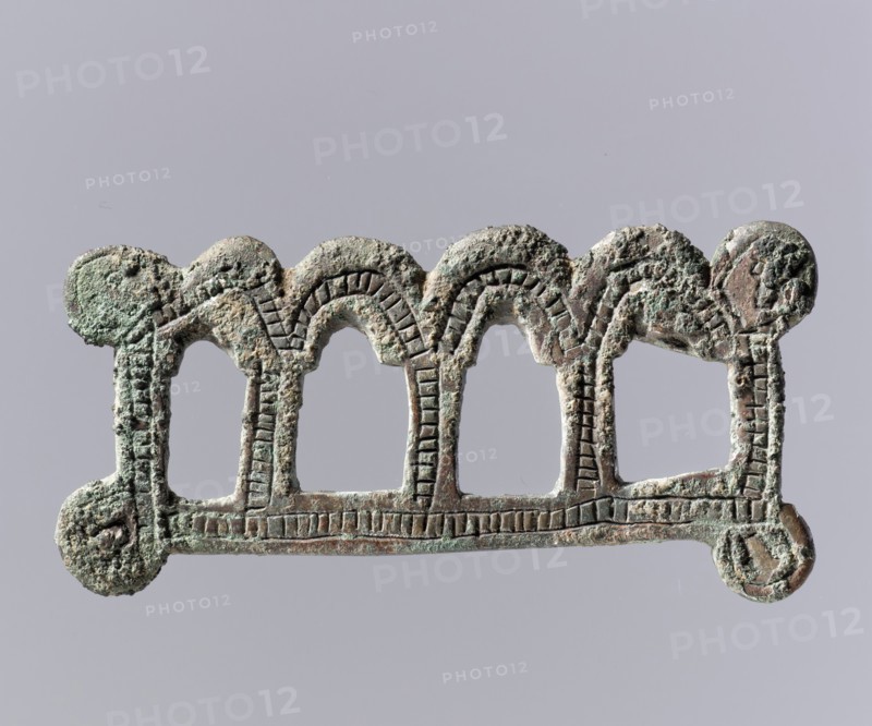 Oblong Openwork Plaque, Frankish, 7th century.