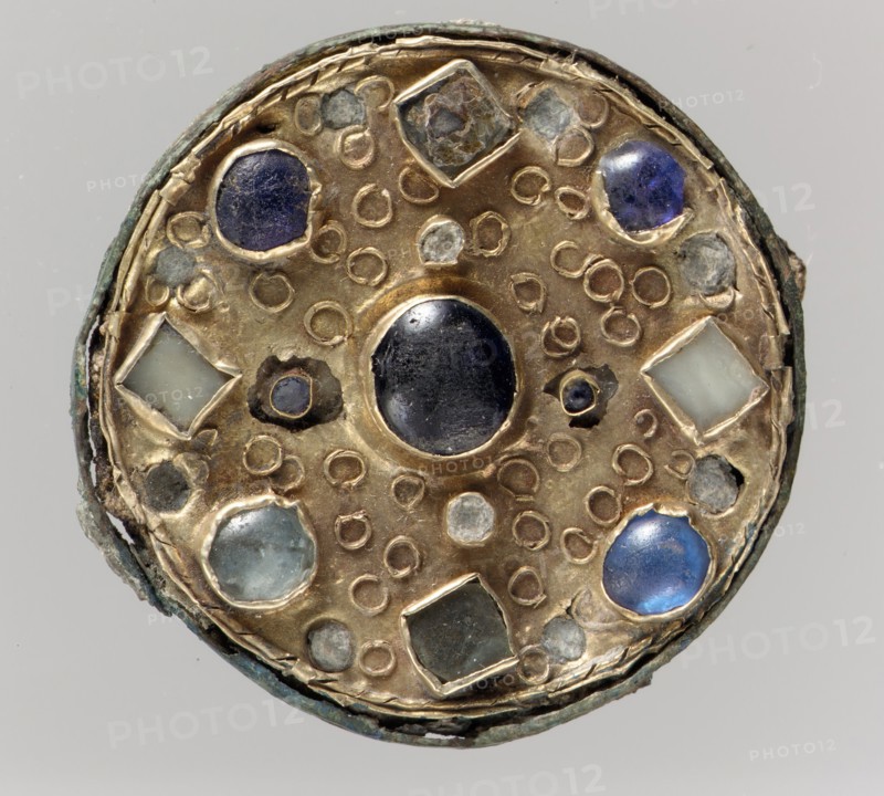 Disk Brooch, Frankish, late 6th-early 7th century.