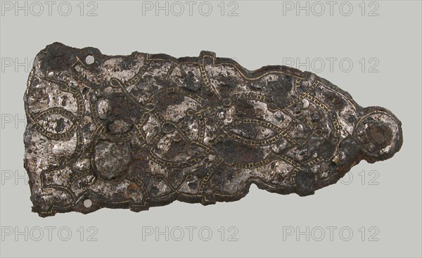 Belt Plate, Frankish or Burgundian, 7th century.