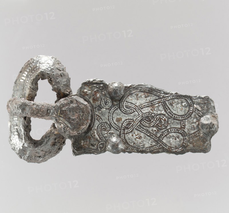 Belt Buckle, Frankish or Burgundian, 7th century.