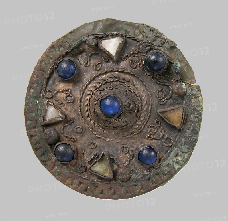 Disk Brooch, Frankish or Northern French, ca. 600-650.