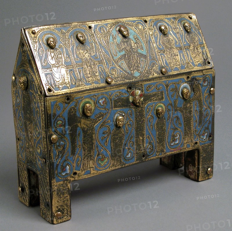 Chasse, French, 13th century (core); 19th century or later (enamels).