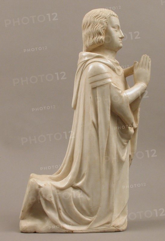 Prince, from a group of Donor Figures including a King, Queen, and Prince, French, ca. 1350. May portray John the Good or Philip of France.