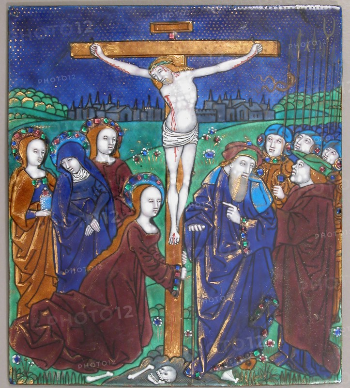 Plaque with the Crucifixion, French, 16th century.