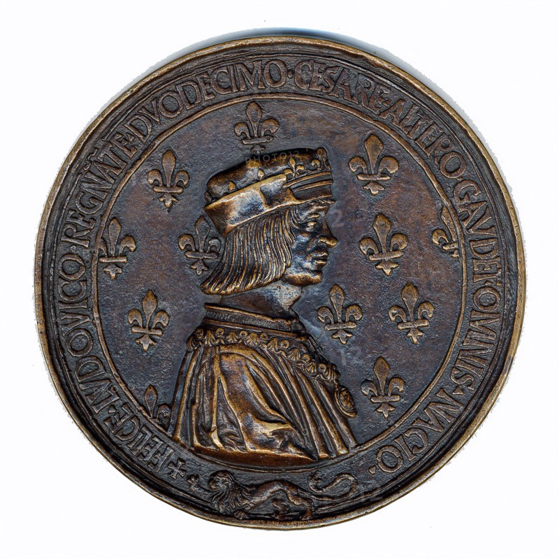 Medal, Louis XII & Anne Of Brittany, French, 15th century.