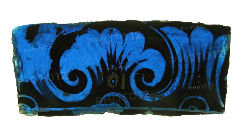 Glass Fragment, French, 13th century.