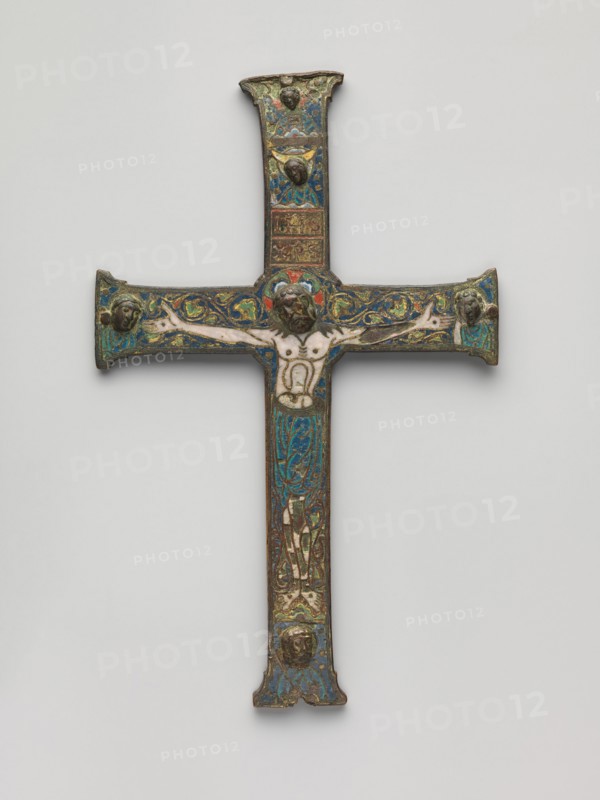 Crucifix, French, ca. 1180-90.