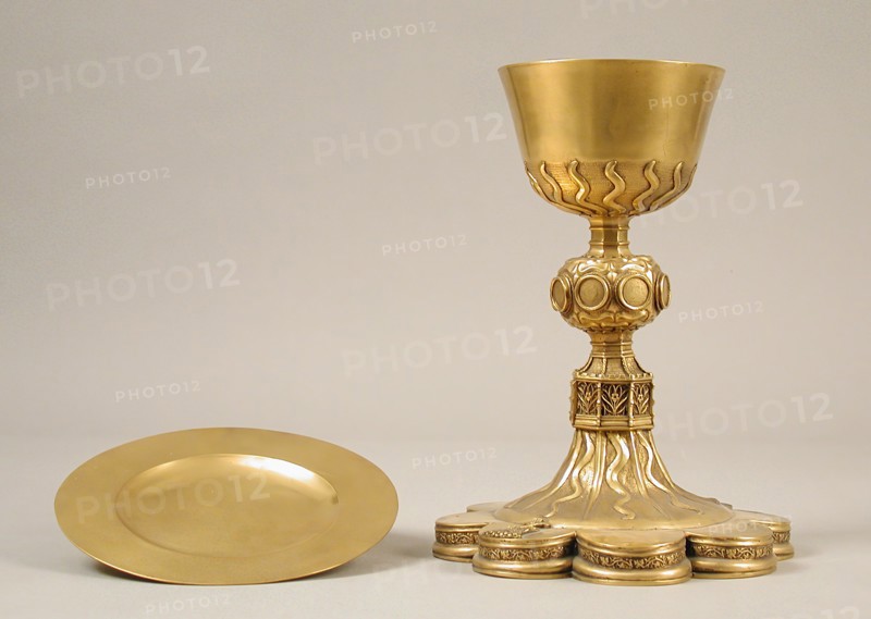 Chalice and Paten, French, early 20th century (original dated 1555).